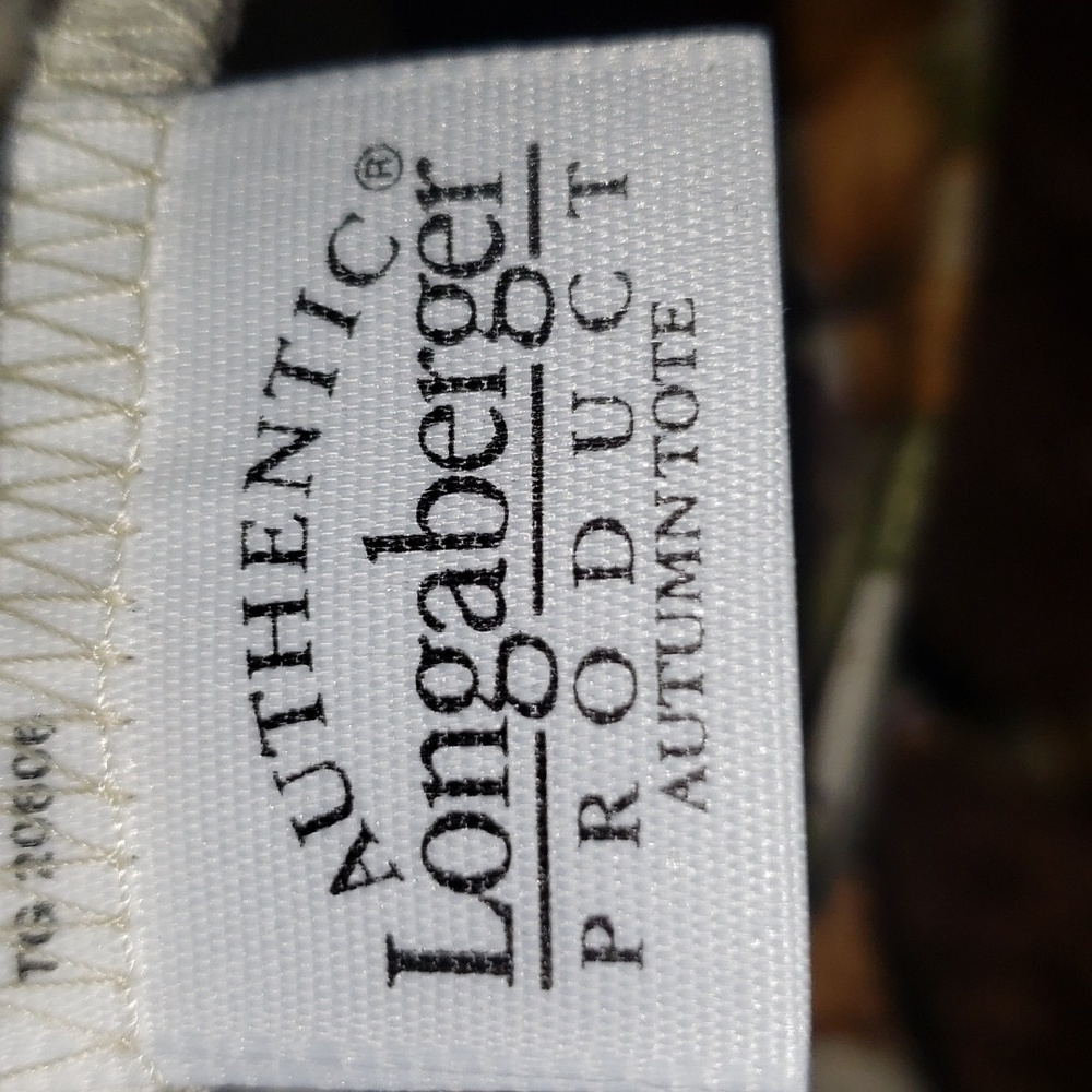 LONGABERGER BASKET AUTUMN TOTE LINER PUMPKIN PATCH 2003 - Picture 5 of 7